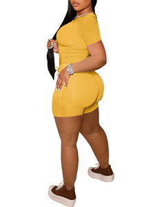 Conjunto de Verano de 2 Piezas para Mujer, 100% Algodón, de Alta Calidad, con Logotipo Personalizado OEM, a Precios de Mayoreo - Product Image 4