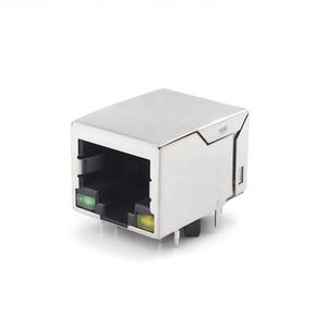Haxn 1*1 10/100BT W/O EMI Tab W/LED RJ45-ICM kết nối giá RJ45 loại - Product Image 1