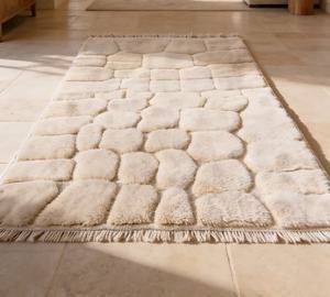 Beni Ourain-alfombra hecha a mano de auténtico Beni Ourain, alfombra azil, berber, decoración Bohemia, envío directo - Product Image 1