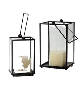 Nuevo Portavelas Metálico con Cristal para Velas de Té, Decoración para Mesa, Hogar, Interior, Exterior, Jardín, Iluminación de Suelo - Product Image 1