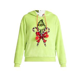 Sudadera con Capucha de Forro Polar Cómoda de Último Diseño para la Temporada de Invierno, de Poliéster/Algodón, Ajustada, Informal, de Talla Grande, Personalizable con Estampado para Mujer - Product Image 1