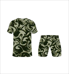 Ensemble de maillots de football camouflage pour hommes, col en V, manches courtes, anti-transpiration, uniforme de football pour adultes, toutes saisons, vente en gros - Product Image 3