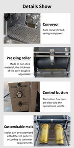 10cm mexicain maïs Tortilla ancien nouveau prix petit espace au sol Tortilla moulage Machine tortilla presse fabricant faisant l'équipement - Product Image 4