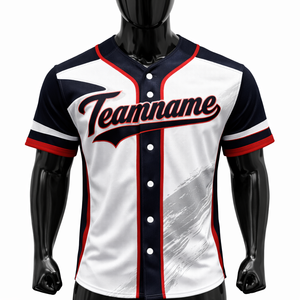 Uniforme de Béisbol Personalizado para Equipo, Talla Grande, Manga Corta, 100% Poliéster, Secado Rápido, Transpirable, Antibacterial, Transferencia de Calor - Product Image 1