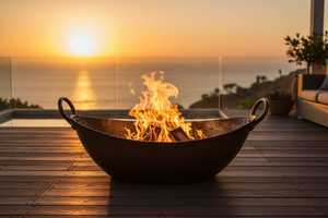 Modern Steel Smokeless <b>Fire</b> Pit Bowl for <b>Outdoor</b> Garden Use Eco-Friendly Freestanding Design with Competitive Pricing - Product Image 5