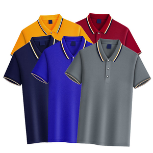 Polo de golf pour homme à manches courtes, style décontracté, fournisseur direct d'usine, col rabattu, tissu doux, uni. - Product Image 2