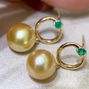 925 Pure Silver Natural Grey Pearl Earrings 9-10MM <b>Strong</b> Light Round Basic Flawless Basic Flawless Wear with Gift <b>Box</b> - Product Image 2