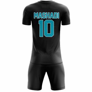 ชุดฝึกซ้อมฟุตบอล ชุดเสื้อฟุตบอล ปรับแต่งได้ 100% โพลีเอสเตอร์ ระบายอากาศ แห้งเร็ว สำหรับผู้ใหญ่ แบบยูนิเซ็กซ์ กางเกงขาสั้น พิมพ์ลายตามสั่ง - Product Image 6