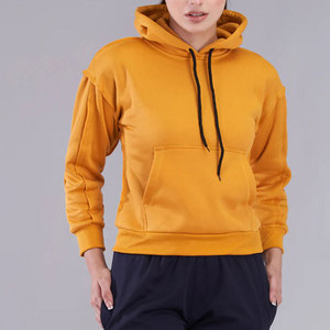 Prix de gros – Sweat à capuche pour femme le plus vendu, 100 % coton respirant, style pull-over uni, sweats à capuche pour femme - Product Image 2