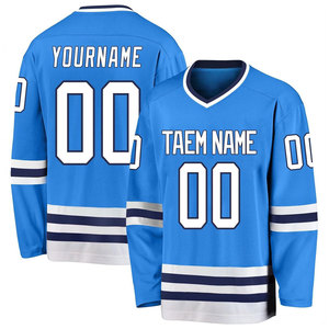 Maillots de hockey sur glace de haute qualité, directement de l'usine, avec détails de conception personnalisés, faible MOQ, expédition mondiale, parfaits pour les équipes - Product Image 4