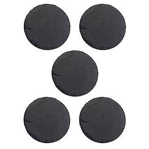Sous-verres carrés en ardoise noire naturelle personnalisés, ensemble de sous-verres en pierre résistants à la chaleur, tapis de protection pour tasses, pour la décoration de la maison, du bar et du restaurant - Product Image 6