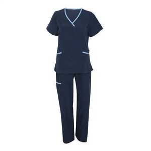 Mens Womens Nursing Scrub Suits Cotton Blends Twill Multi-Pocket Pants Hospital <b>Doctors</b> Jackets Needle Detection Fully - Product Image 6