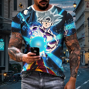 <b>Men's</b> 3D Roaring Lion Graphic Polo Shirt | Fire & Ice Lion Sublimation Quarter-Zip Tee | Bold <b>Animal</b> Print Streetwear Casual Top - Product Image 5
