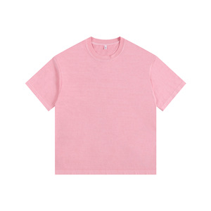 เสื้อยืดคอกลมคุณภาพสูง หนัก 260 กรัม ผ้าฝ้าย/ใยไผ่ ย้อมสี ป้องกันการเป็นขุย สไตล์สตรีทแวร์ สำหรับผู้ชายและผู้หญิง พร้อมโลโก้แบบกำหนดเอง - Product Image 4