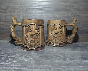 Taza de Madera con Diseño de Caballo, Taza de Madera Rústica con Temática Ecuestre, Precio Directo de Fábrica - Product Image 2