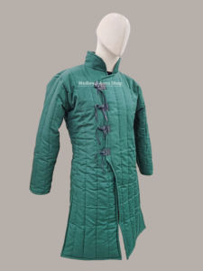 Gambesón Medieval Hecho a Mano, Abrigo Largo con Mangas Completas, Chaqueta Acolchada de Algodón, Armadura de Caballero para Recreación Histórica - Product Image 2