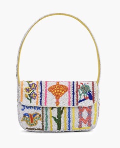 Sac messager léger et grande capacité pour femme, style bohème moderne indien, brodé et perlé, fait main, idéal pour les soirées d'été - Product Image 2