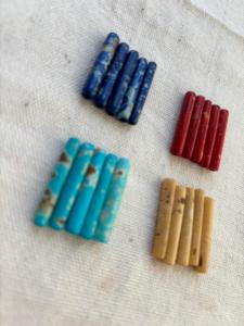 Natural Buffalo Bone Spotted Hair Pipes Tribal Jewelry Making Beads Distressed Polished Bone Spacers For Native Crafts - Product Image 2