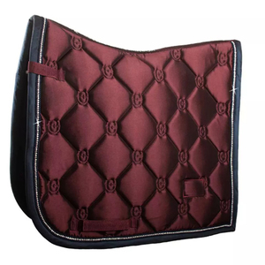 Equestrian Fashion Style Horse Riding Saddle Pads Customized Satin Fabric High Quality Cotton Fabric Horse Saddle Pad - Product Image 2