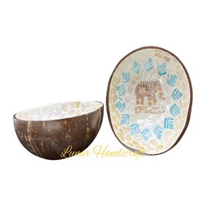High Quality Customizable <b>Coconut</b> <b>Shell</b> Bowls Set Personalized Design Inspired Vietnam Birthdays Includes Decorative Plate/Dish - Product Image 2