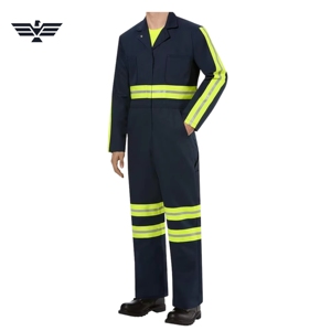 Combinaison de travail haute visibilité en gros, vêtement de sécurité réfléchissant, uniforme de travail résistant à l'eau, combinaison de travail - Product Image 4