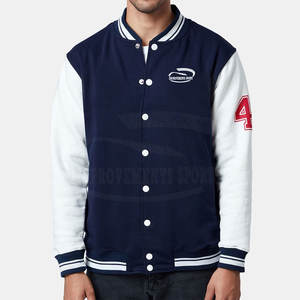 Veste Letterman pour hommes grande taille avec col montant Collection d'hiver Veste Letterman à quantité minimale de commande basse Vente en gros - Product Image 1