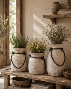 Vintage <b>Wooden</b> Himachali Water Pot Flower Vase <b>Planter</b> Hand Carved Hanging Decor for Farmhouse Home <b>Garden</b> Entryway Living Room - Product Image 3