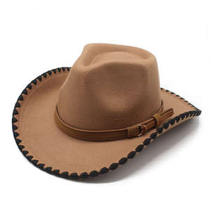 Sombrero Fedora de Poliéster a la Moda para Hombre y Mujer, Estilo Clásico, Casual, de Ala Ancha, Tipo Jazz - Product Image 1