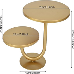 Soporte para Pastel de Cumpleaños, Soporte de 2 Niveles para Cupcakes, Soporte para Exhibición de Postres para Fiestas - Product Image 5