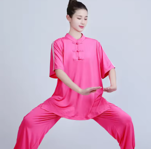 ชุดกังฟูสีดำสำหรับผู้ชาย ทรงหลวม ระบายอากาศได้ดี ผลิตจากโพลีเอสเตอร์ เหมาะสำหรับผู้ใหญ่ - Product Image 5