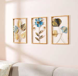 Elegant <b>Leaf</b> Branch Metal <b>Wall</b> Art Handmade Iron Hanging for Living Room Bedroom Modern Botanical Home <b>Decoration</b> - Product Image 1