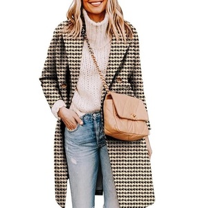 Manteau long ample et élégant en laine, personnalisable, pour l'automne et l'hiver, idéal pour le travail, respirant, vente en gros - Product Image 1