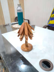 Wooden Tree <b>Trivet</b> Coasters Set for Hot Dishes Serving Plates Eco-Friendly Luxury <b>Kitchen</b> Dining Table Protection for Home - Product Image 4