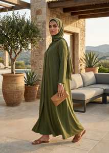 Robe Abaya de Luxe Designer Grande Taille, Mode Traditionnelle Musulmane Islamique Modeste, Infroissable, Respirante, Taille Personnalisée, Fabrication en Usine - Product Image 5