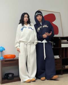 OEM ODM Veste pull ample à capuche 100% coton, longue, personnalisée, zippée, brodée, fabrication vietnamienne - Product Image 1