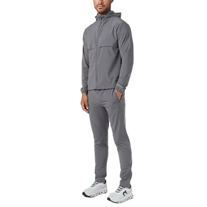 Conjunto Deportivo Casual de Invierno Personalizado para Hombre, Chaqueta Cortavientos Ligera de Poliéster/Algodón Tejido, Impermeable, de Secado Rápido, con Logotipo Personalizado - Product Image 3