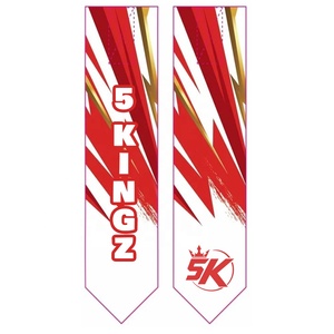 Etiquetas de la Liga de Rugby 5Kingz Sports, Rojo, Blanco y Dorado, Duraderas, Ligeras y Ecológicas, Equipamiento Deportivo para Equipos - Product Image 3