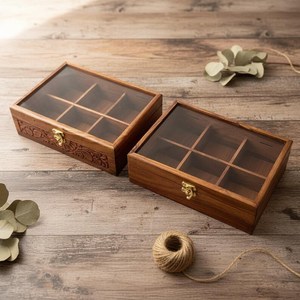 กล่องเครื่องเทศไม้สไตล์เรียบง่ายพร้อมช่องเก็บของแบบถอดได้ - Product Image 6