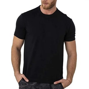 เสื้อยืดแขนสั้นผู้ชาย ผ้าฝ้าย 95% สแปนเด็กซ์ 5% ระบายอากาศ แห้งเร็ว สำหรับออกกำลังกาย  แบบเรียบ สำหรับสกรีนโลโก้ ตำแหน่งโลโก้ที่คอหลัง - Product Image 2