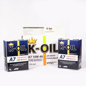 น้ำมันเครื่องรถยนต์ K-OIL A7 5W30/10W40 API SN ราคาสมเหตุสมผล มีจำหน่ายแบบ OEM สำหรับรถยนต์นั่งส่วนบุคคล (PCMO) - Product Image 4