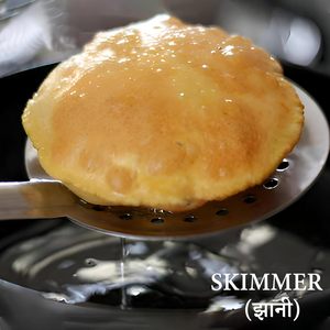 Juego de 5 utensilios de cocina de acero inoxidable para cocinar y servir, paquete de 5, cucharón, espumadera, espátula, espátula para rociar - Product Image 5