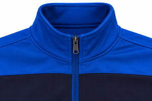 Men's Custom Blue Black Tracksuit Set Full Zip <b>Sports</b> Jacket and <b>Trousers</b> Two Piece Athletic Training Suit - Product Image 3