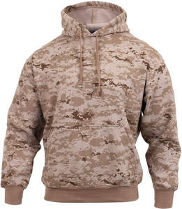 Sweat-shirt à capuche camouflage orange personnalisé pour homme, pull imprimé camouflage, sweat-shirt en molleton avec poche kangourou, chaud, streetwear d'hiver, vêtements de sport - Product Image 4