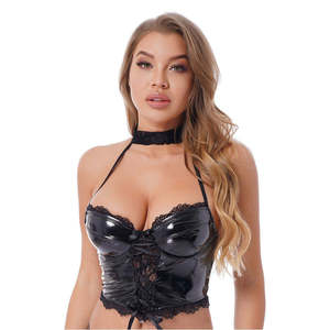 Haut en cuir pour femme, en véritable peau de mouton, nouveau design bustier, pour un style décontracté adulte - Product Image 2