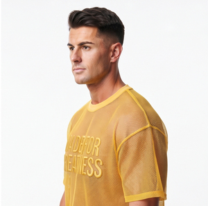 Camiseta de malla transparente para hombre, ropa de playa de verano, bordado personalizado, camiseta transparente de gran tamaño, camiseta transparente con bordado para hombre - Product Image 5