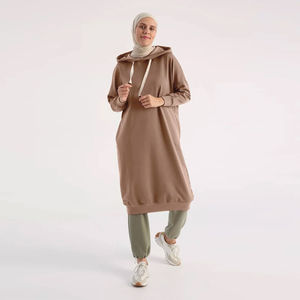 Sudaderas con Capucha de Punto Largo de Alta Calidad 100% Poliéster para Mujer, Anti-pilling, con Logotipo Frontal, Ideales para Invierno - Product Image 5