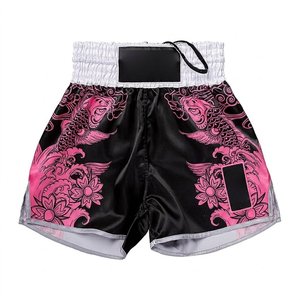 Pantalones Cortos de Kickboxing de Satén Premium, Ligeros, para Muay Thai, Cintura Alta, para Gimnasio, Fitness, Ejercicio, Entrenamiento, Ropa Personalizada - Product Image 3