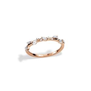 Anillo de diamantes chapado en oro de 14k, corte marquesa, diamantes cultivados en laboratorio, certificado IGI, estilo de lujo, anillo de compromiso unisex. - Product Image 2