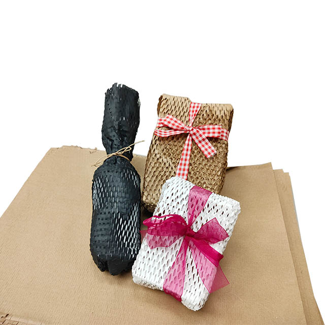 Honeycomb Recyclable Kraft Craft Packaging Paper Core Roll 50m X 50cm 80gsm Recycled Materials Offset Printing Compatible for