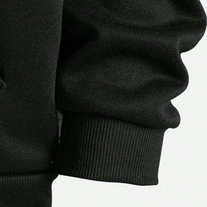 Sweat à capuche zippé pour homme, motif uni, respirant, coupe oversize, col rond, logo personnalisable sur le devant, style sportif, tissu en pur coton - Product Image 4